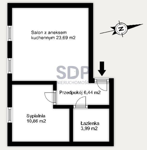 Mieszkanie dwupokojowe na sprzedaż Wrocław, Psie Pole, Poświętne, Kamieńskiego Henryka Michała  46m2 Foto 5