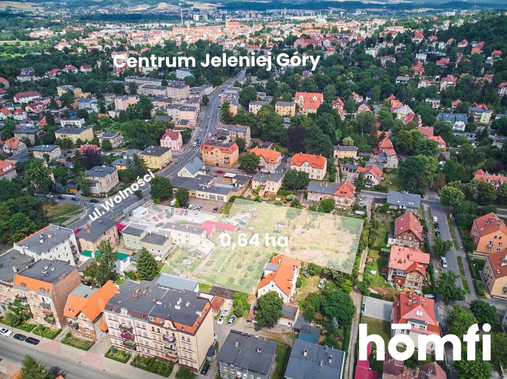 Zapraszam do zakupu działki inwestycyjnej 64 arów w centrum Jeleniej Góry Jelenia Góra, Centrum, Wolności  6 400m2 Foto 1