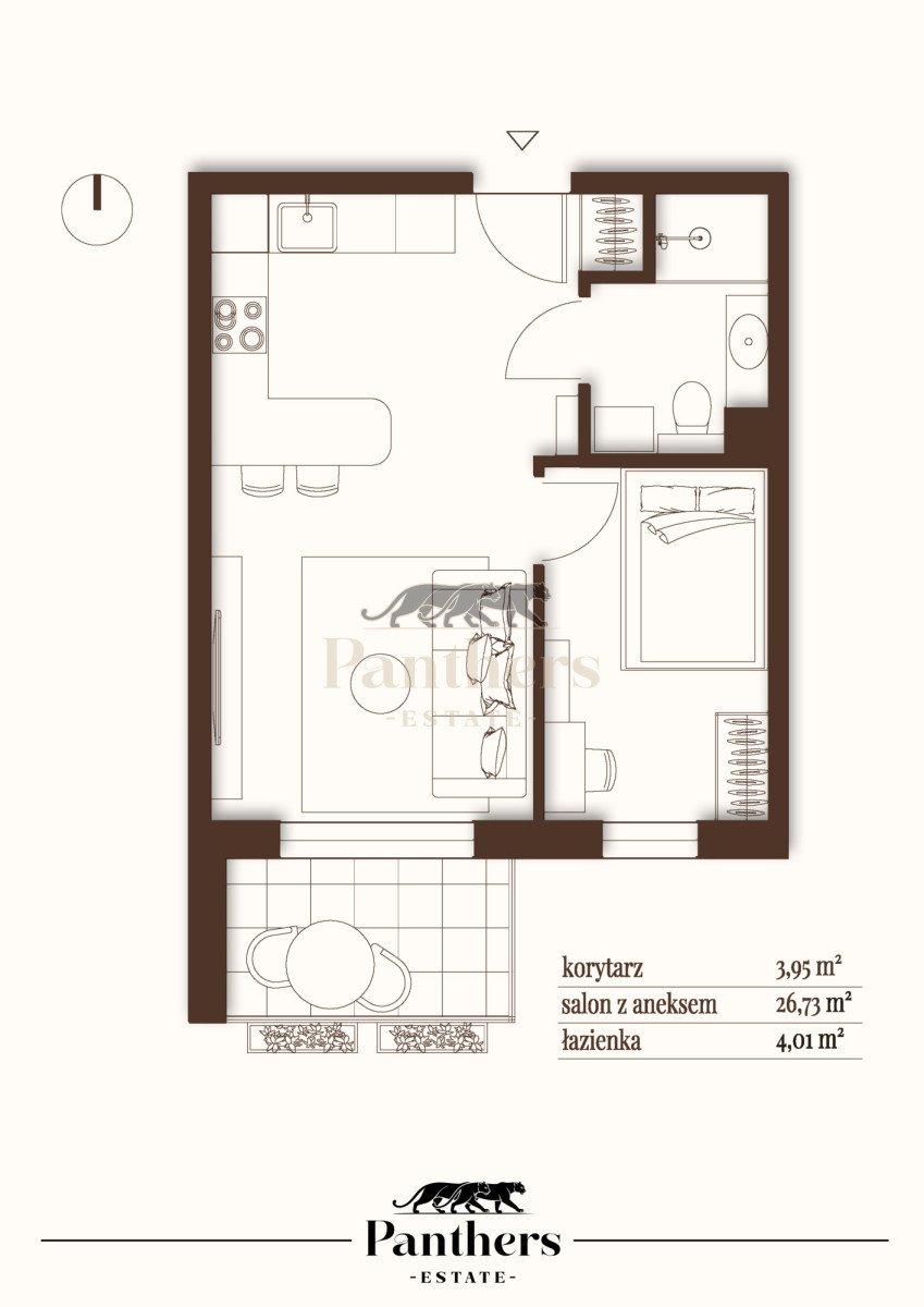 Mieszkanie 34 m² w Gdańsku (Kowale) z balkonem i dostępem do lasu Gdańsk, Kowale  34m2 Foto 1