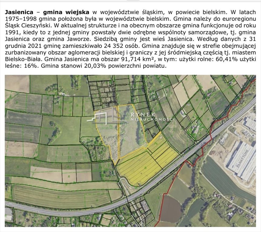 Działka inwestycyjna na sprzedaż Jasienica  32 622m2 Foto 7