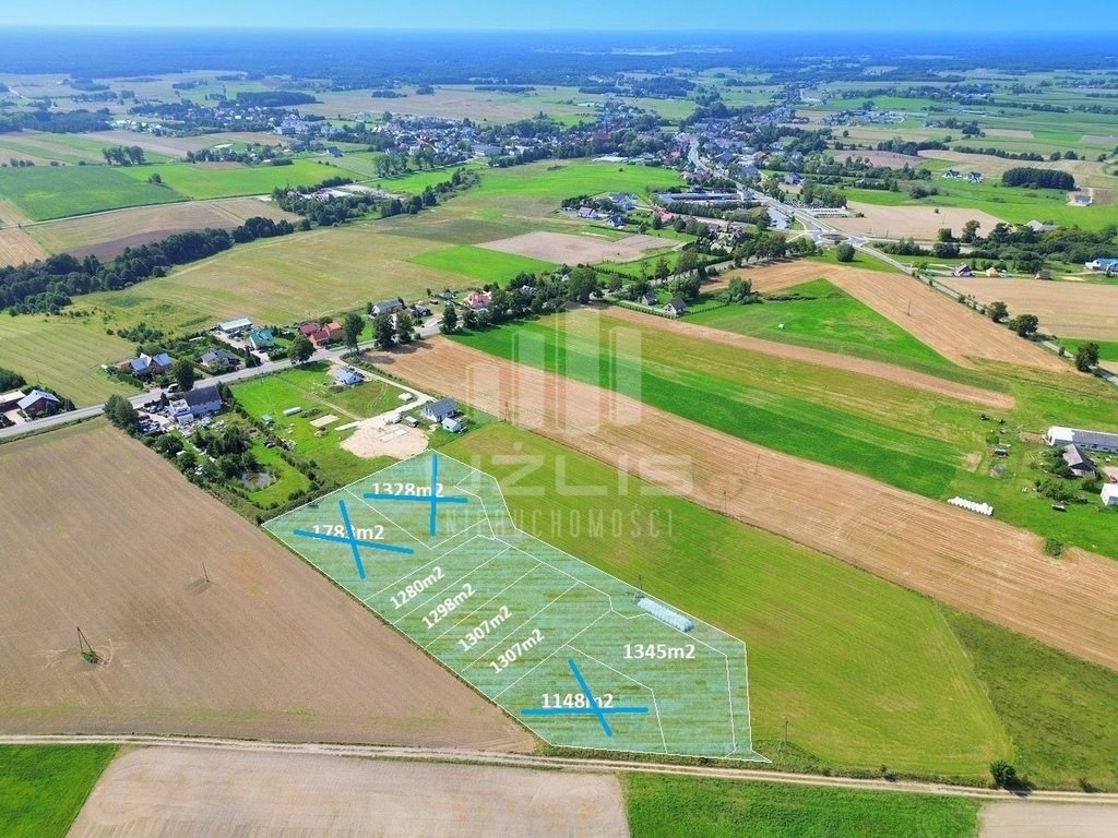 Działka pod zabudowę 1280 m2 z mediami w Starej Kiszewie. Stara Kiszewa  1 280m2 Foto 1