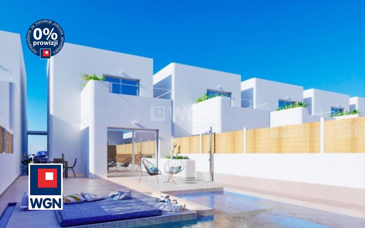 Nowoczesny dom z basenem i tarasem w Los Alcazares Hiszpania, Dom z basenem, Dom z basenem  188m2 Foto 1