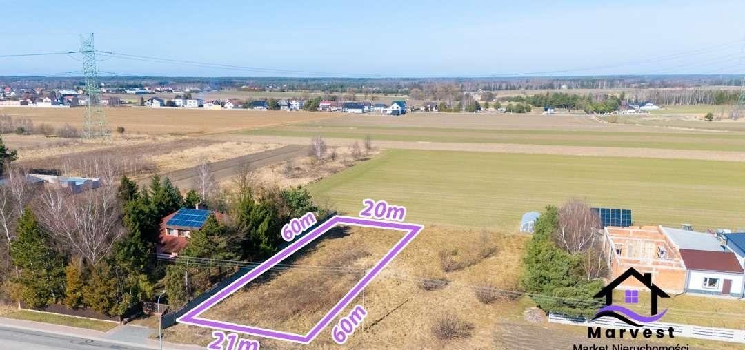 Działka budowlana 1255 m² z pozwoleniem, media, blisko lasu Miedźno, Wyzwolenia  1 255m2 Foto 1