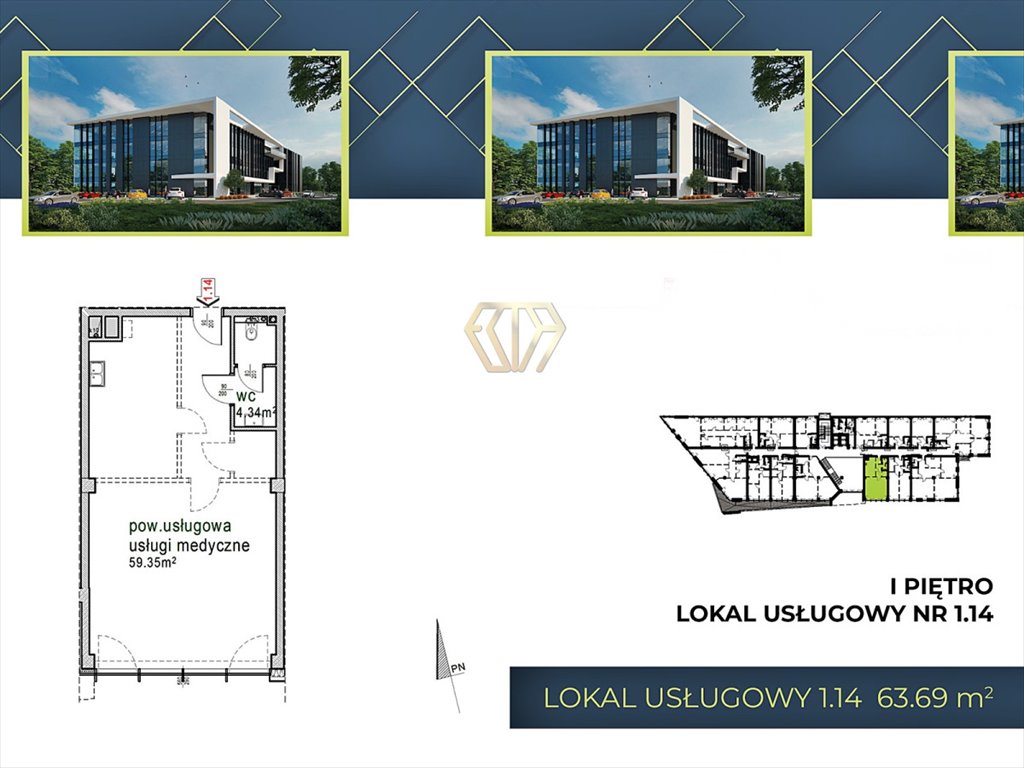Lokal użytkowy na sprzedaż Częstochowa, Parkitka, gen. Leopolda Okulickiego  64m2 Foto 12