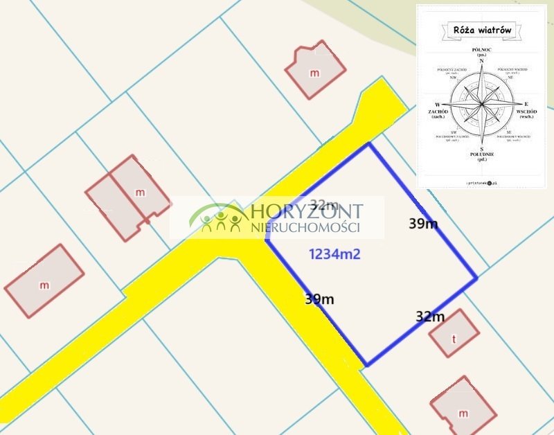 Działka budowlana 1234 m² z warunkami zabudowy, blisko lasu Tuchom  1 234m2 Foto 1