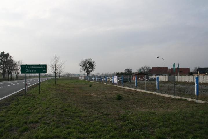 Działka 27 arów z biurem, przy głównej drodze krajowej Grabin  2 700m2 Foto 1