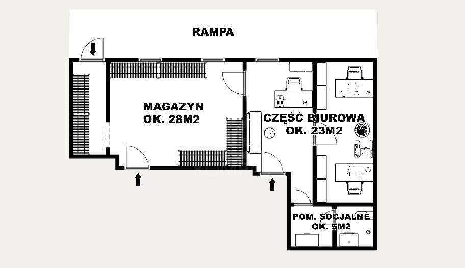 Lokal użytkowy na sprzedaż Wrocław, Wrocław-Krzyki, Krzyki, Powstańców Śląskich  58m2 Foto 11