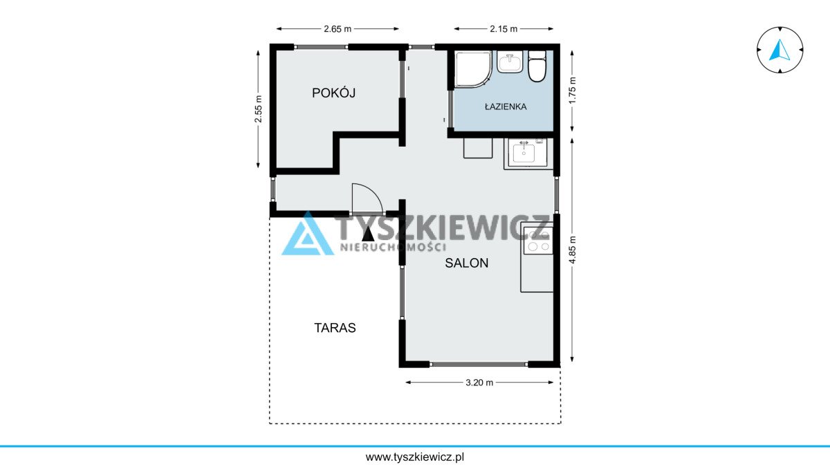 Dom na sprzedaż Dębina, Łąkowa  70m2 Foto 3