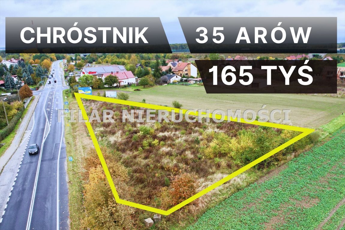 Działka budowlana na sprzedaż Chróstnik  3 500m2 Foto 1