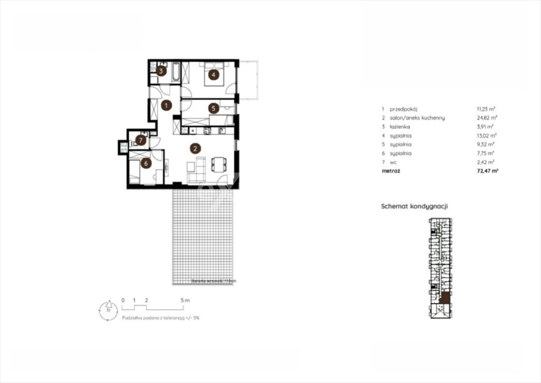 Mieszkanie czteropokojowe  na sprzedaż Katowice, Owocowa  72m2 Foto 1