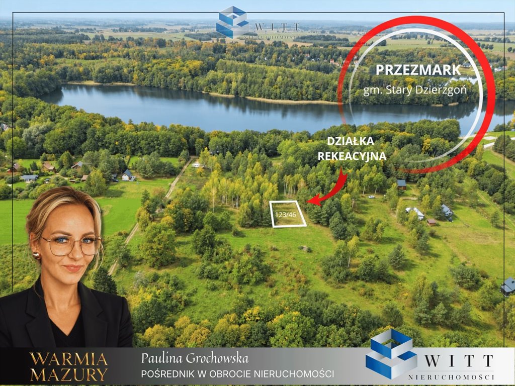 Działka 814 m² nad jeziorem w Przezmarku - zapraszam Stary Dzierzgoń, Przezmark  814m2 Foto 1