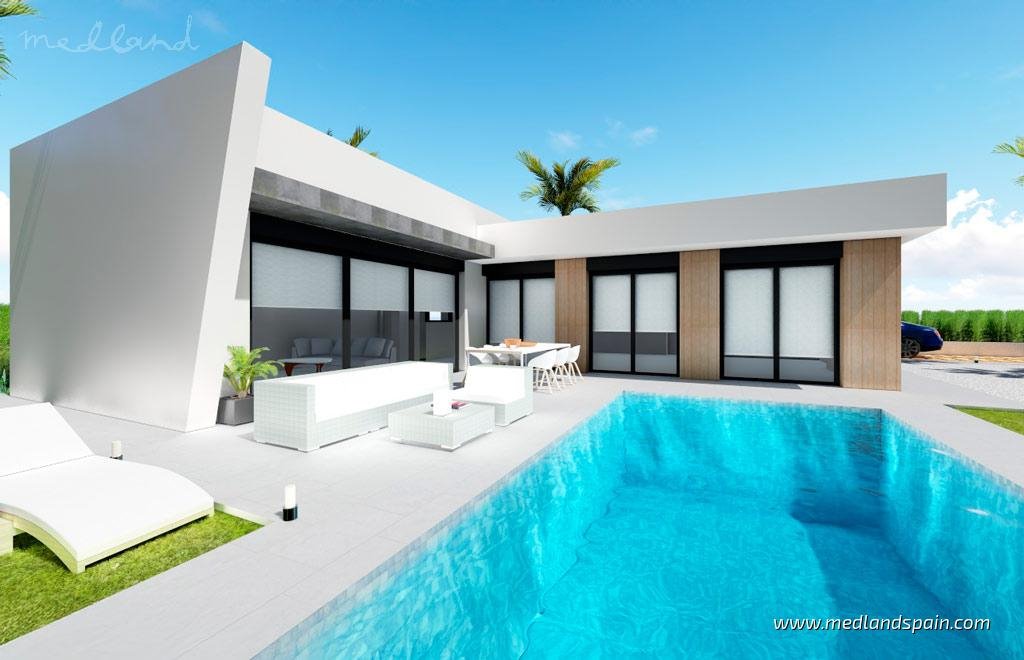 Nowoczesna villa z basenem i dużym ogrodem w Murcji Hiszpania, Murcja  115m2 Foto 1