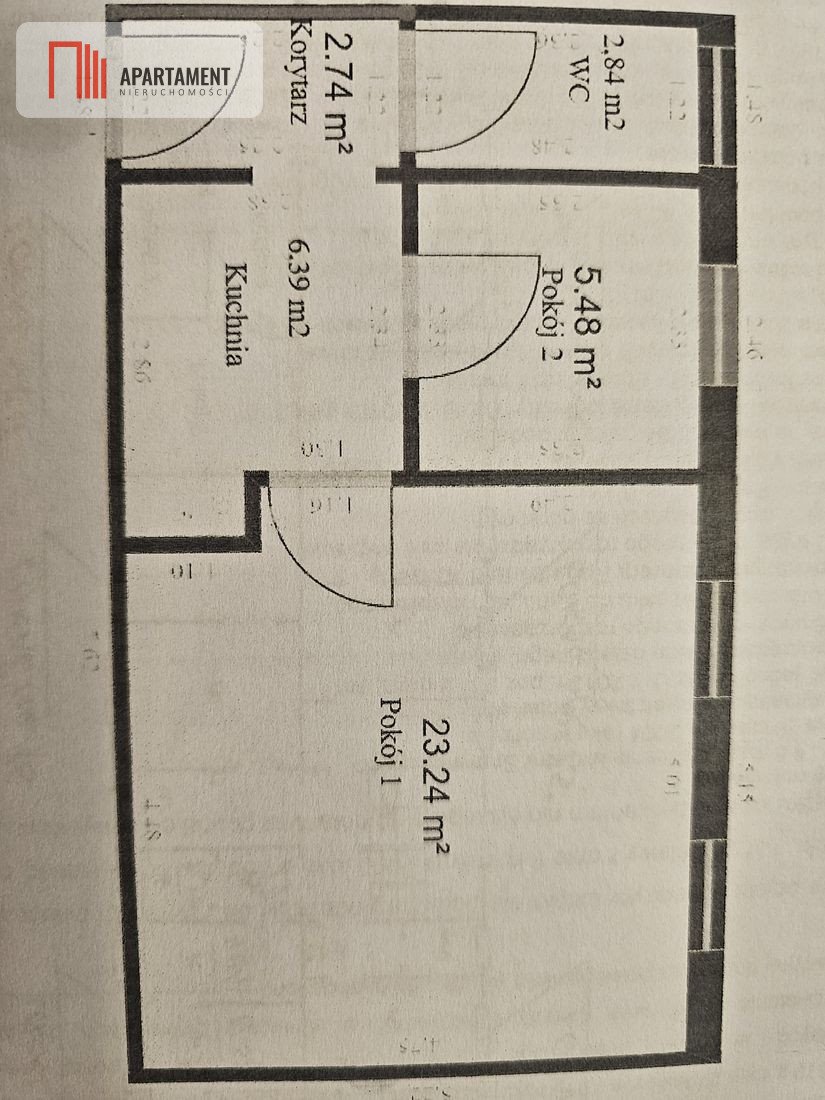 Mieszkanie dwupokojowe na sprzedaż Starogard Gdański  41m2 Foto 12