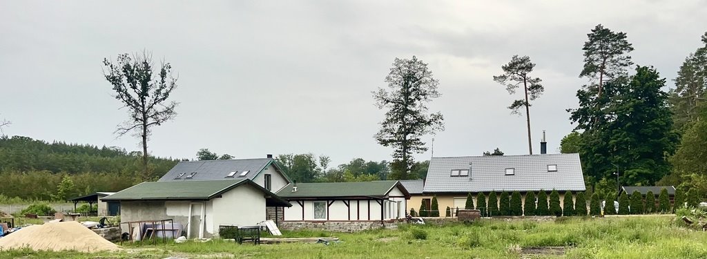 Działka z domem i garażem w Dobieszczynie, 1202 m² Dobieszczyn  1 202m2 Foto 1