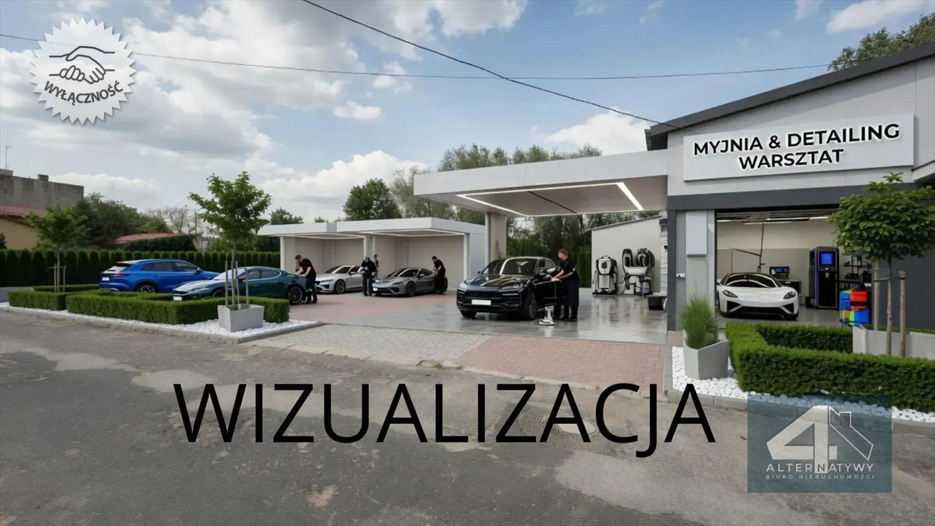 Działka z myjnią 981 m², rozwój biznesu - polecam! Piotrków Trybunalski  981m2 Foto 1
