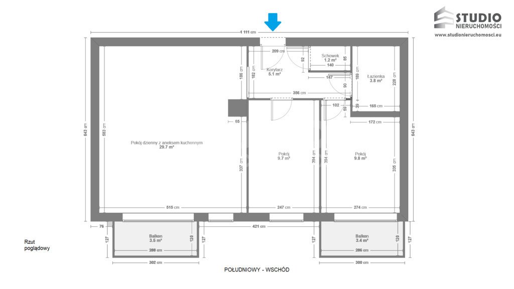 Mieszkanie trzypokojowe na wynajem Kraków, Ruczaj, Chmieleniec  62m2 Foto 14