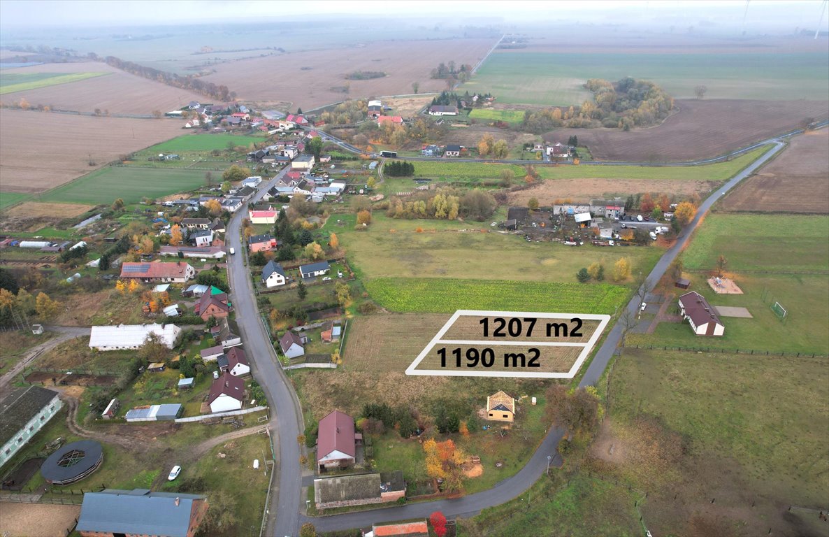 Działka budowlana 1190 m² w Podstolicach z dostępem do mediów Podstolice  1 190m2 Foto 1