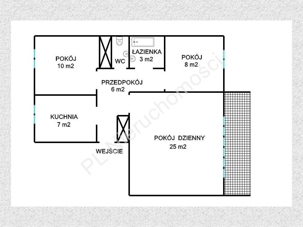 Mieszkanie trzypokojowe na sprzedaż Grodzisk Mazowiecki  60m2 Foto 6