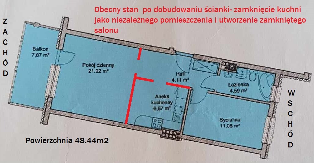 Mieszkanie dwupokojowe na sprzedaż Rzeszów, Drabinianka, Miła  48m2 Foto 2