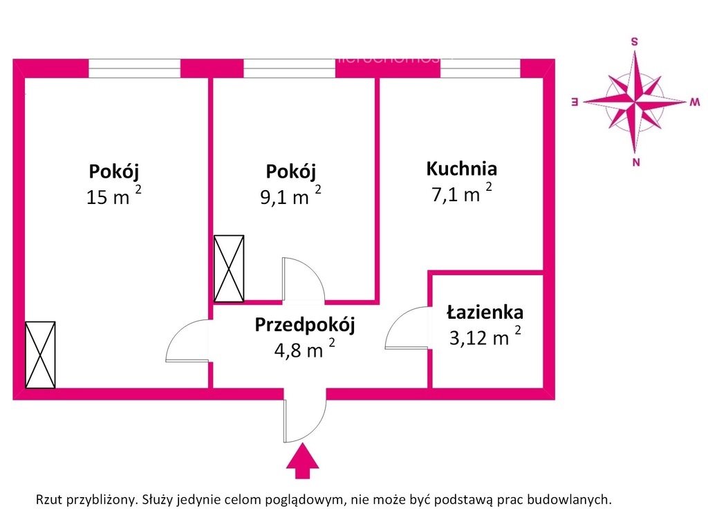 Mieszkanie dwupokojowe na sprzedaż Wągrowiec, Janowiecka  39m2 Foto 2