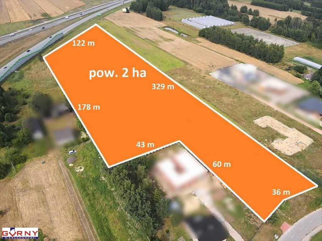 Polecam działkę 20 514 m² z mediami pod inwestycję Piotrków Trybunalski, Dymacz  20 514m2 Foto 1
