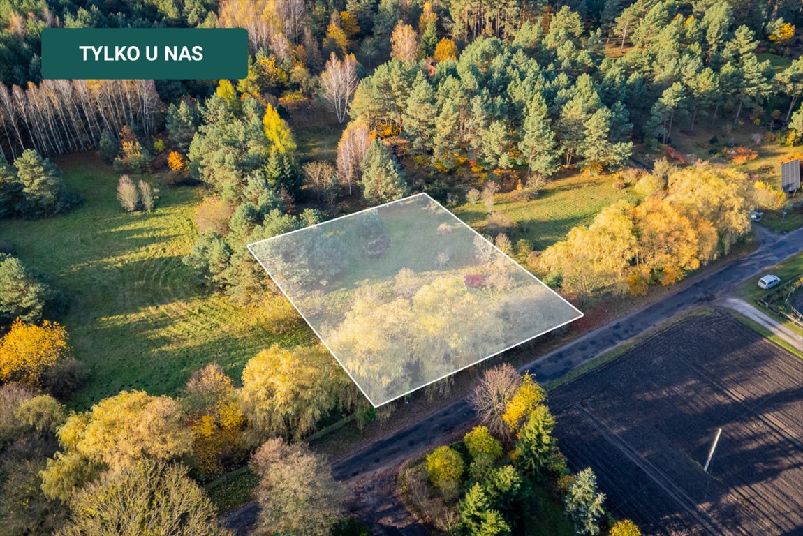 Działka budowlana 1695 m² w Czarne Błoto, las, dojazd asfalt Czarne Błoto  1 695m2 Foto 1