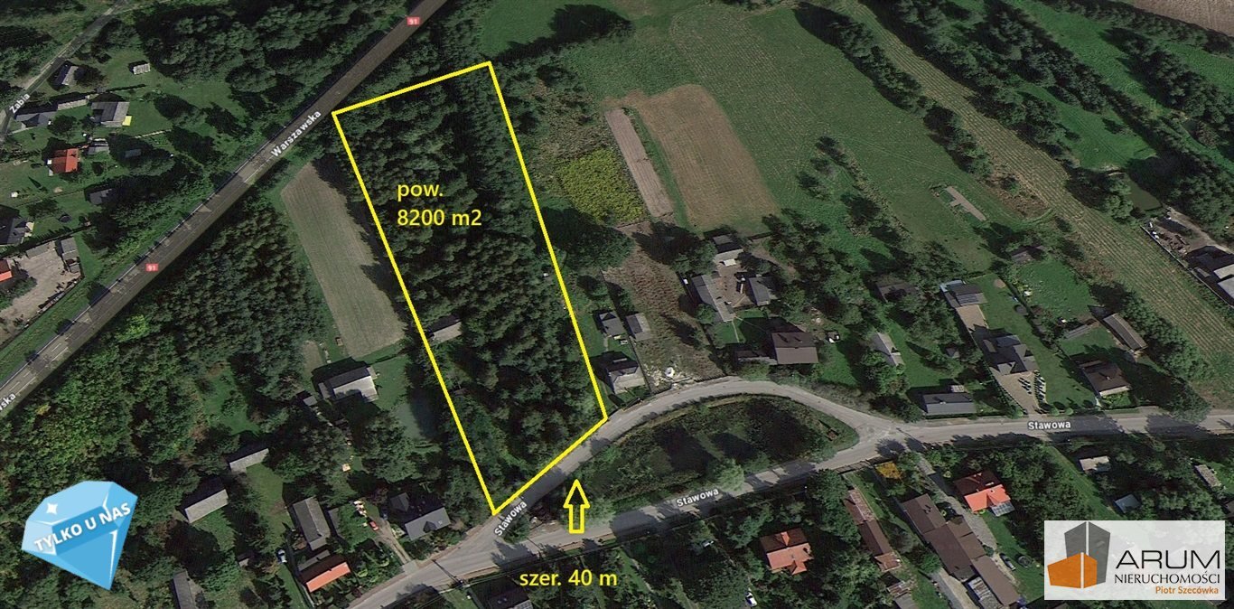 Działka 8 200 m² z budynkami i mediami w Lipicze Lipicze  8 200m2 Foto 1