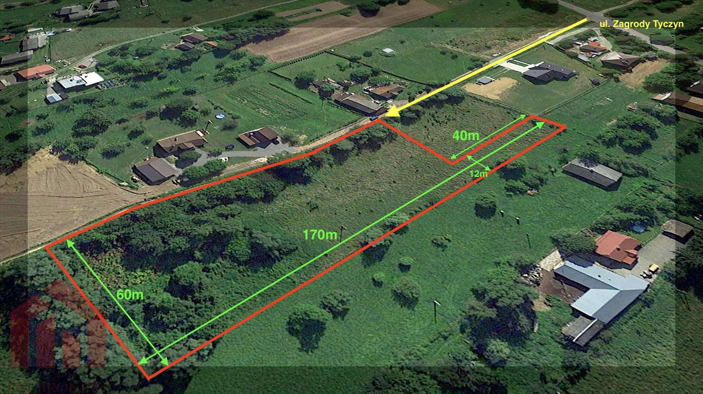 Działka pod zabudowę z mediami, 7500 m², Tyczyn Tyczyn, Zagrody, Zagrody  7 500m2 Foto 1