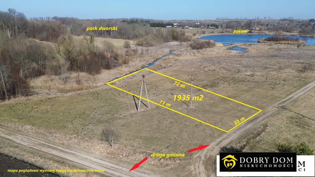 Działka rolna 1935 m² z dojazdem utwardzonym, Krynki Krynki  1 935m2 Foto 1