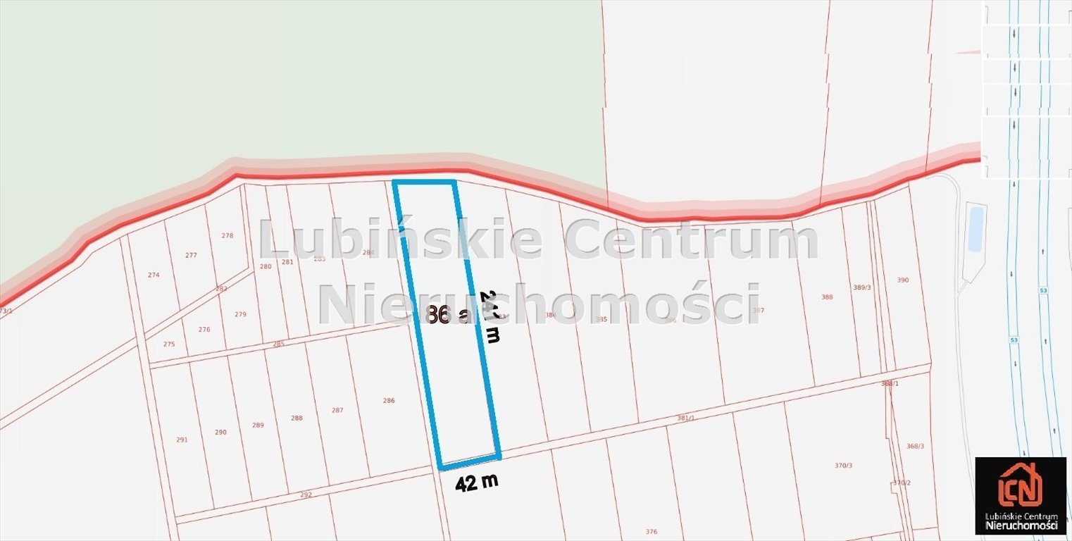 Działka usługowa 86,43 a z dostępem do mediów w Chróstniku Chróstnik  8 643m2 Foto 1