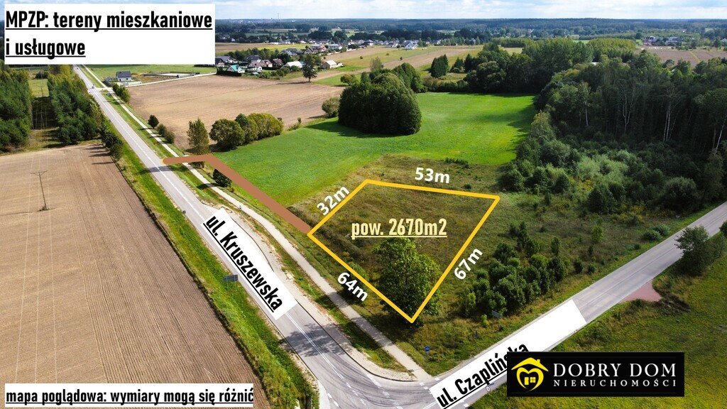 Polecam działkę 2670 m² z MPZP, media, gotowa pod inwestycję Choroszcz  2 670m2 Foto 1