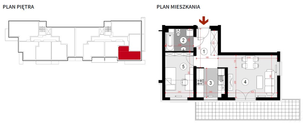 Mieszkanie dwupokojowe na sprzedaż Rzeszów  42m2 Foto 9