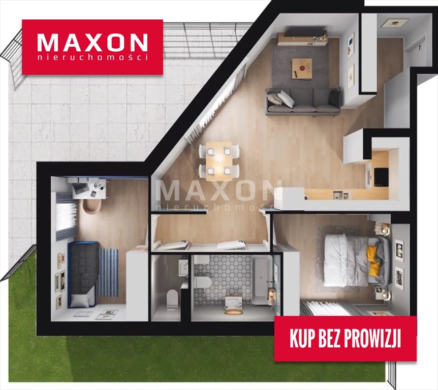 Mieszkanie trzypokojowe na sprzedaż Warszawa, Białołęka, ul. Leona Berensona  59m2 Foto 1