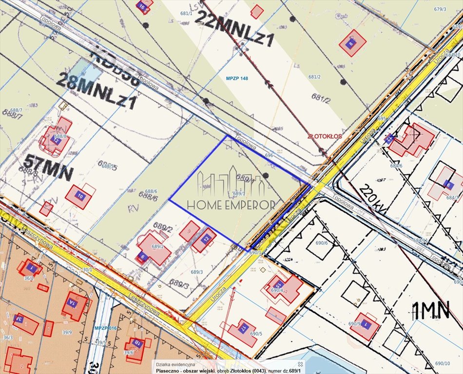 Na sprzedaż działka 2 500 m² w Złotokłosie z mediami Złotokłos, Topolowa  2 500m2 Foto 1