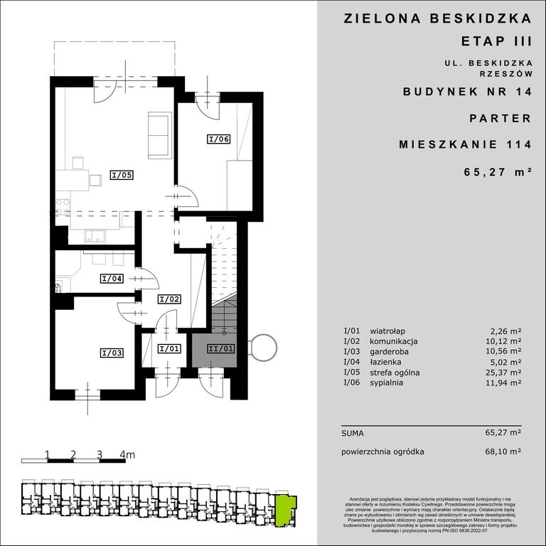 Mieszkanie trzypokojowe na sprzedaż Rzeszów, Beskidzka  65m2 Foto 2