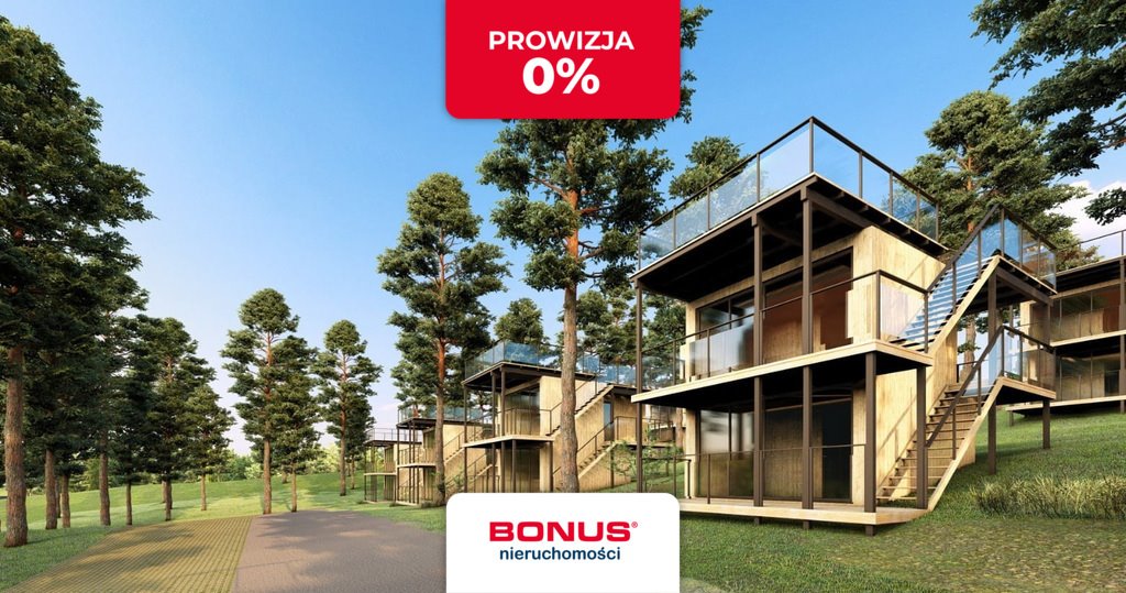 Działka nad jeziorem Dłużec z infrastrukturą i projektem domu Borowe  195m2 Foto 1