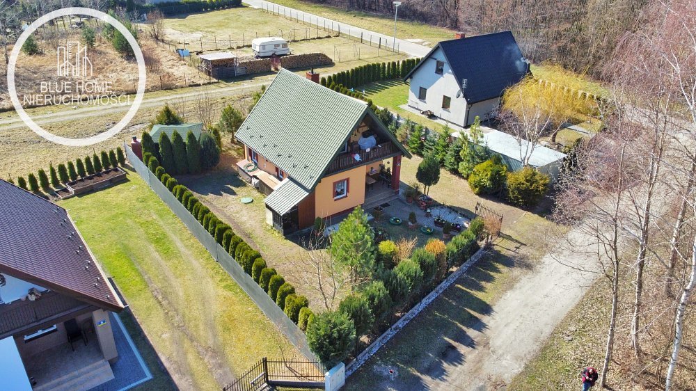 Urokliwy dom z kominkiem, balkonem i prywatną działką Wołkowiany, Dębowy Las, Rumiankowa  80m2 Foto 1