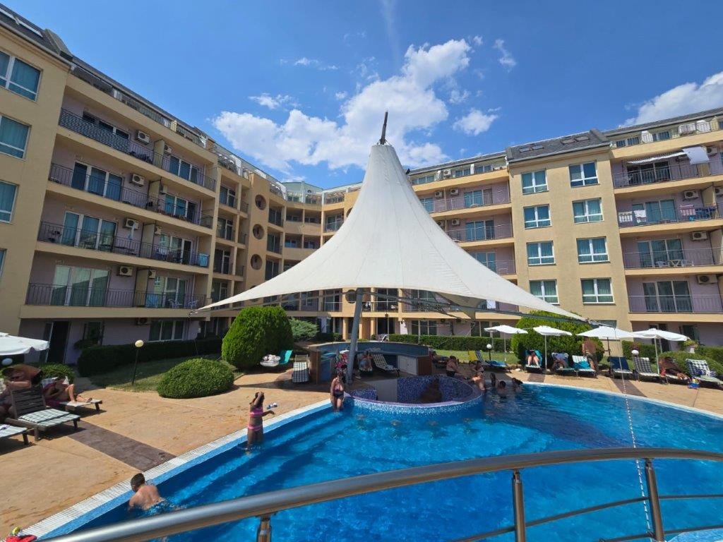 Apartament 55 m² z widokiem na basen w Pollo Resort Bułgaria, Sunny Beach, Pollo Resort, Sunny Beach  55m2 Foto 1