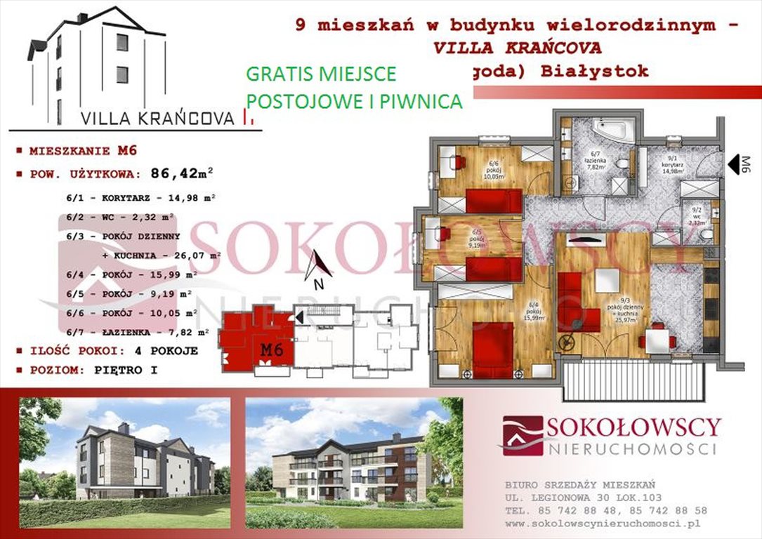 Mieszkanie czteropokojowe na sprzedaż Białystok, Wygoda, Krańcowa 86m2 Foto 1 Mieszkanie czteropokojowe na sprzedaż Białystok, Wygoda, Krańcowa 86m2 Foto 1