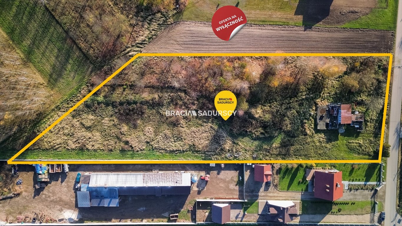 Działka 59 ar z pełnym uzbrojeniem i MPZP w Mnikowie Mników  5 904m2 Foto 1