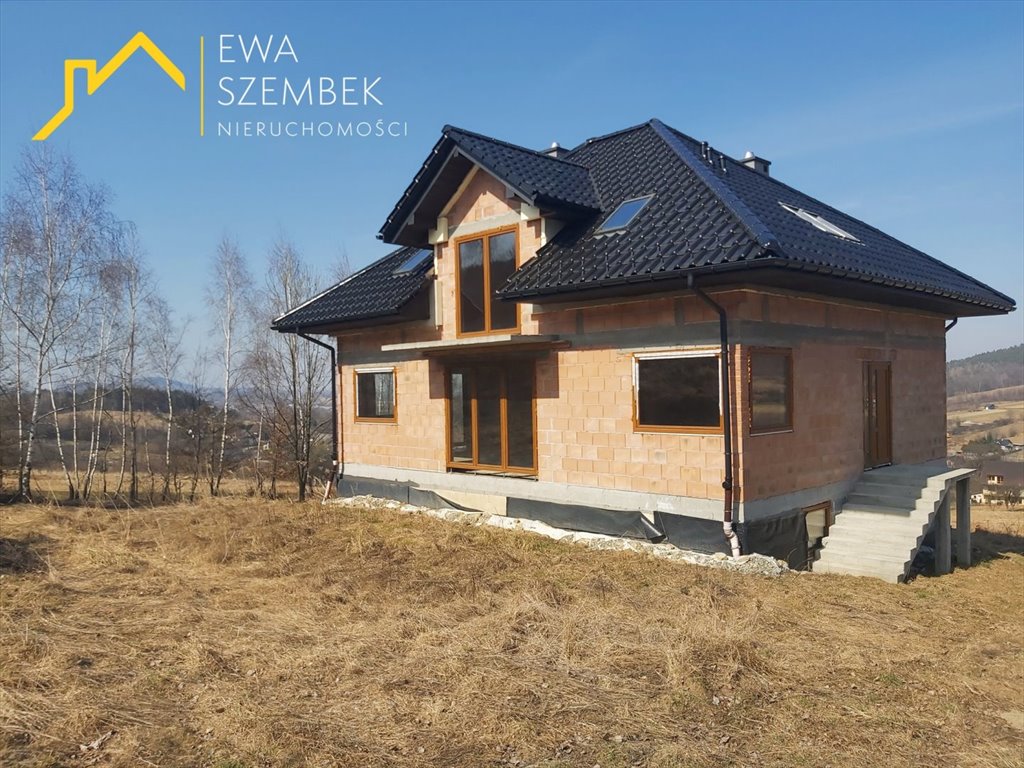Dom w stanie surowym zamkniętym z widokiem - polecam! Myślenice  369m2 Foto 1