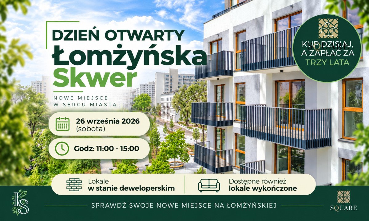 Zapraszam do 43,55 m² mieszkania z tarasem w Pradze Północ Warszawa, Praga-Północ Nowa Praga, Łomżyńska  44m2 Foto 1