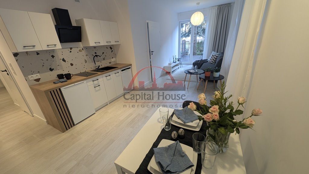 Polecam 2-pokojowe mieszkanie 41,06 m² z tarasem i ogródkiem Warszawa, Wesoła, Stara Miłosna, Bursztynowa  41m2 Foto 1