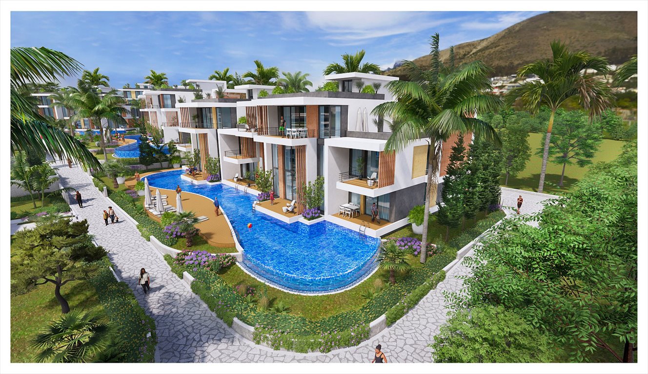 Luksusowy apartament 3 syp. z basenem i SPA na Cyprze Cypr, Tatlısu, Tatlısu, Gazimağusa, Cypr Północny  130m2 Foto 1
