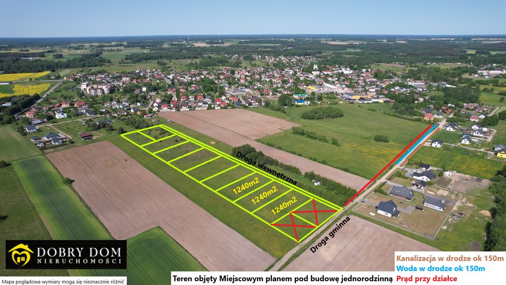 Działka budowlana na sprzedaż Zabłudów  1 240m2 Foto 1