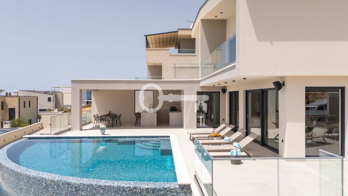 Luksusowa willa z panoramicznym widokiem na morze. Chorwacja, Split, Split  300m2 Foto 1