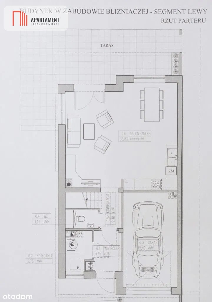 Na sprzedaż nowoczesny bliźniak 111 m² z garażem w Murowańcu Murowaniec  111m2 Foto 1