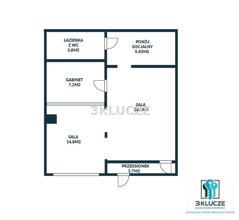 Lokal usługowy 58 m2 na LSM – idealny na biuro lub działalność Lublin, LSM, os. Konopnickiej  58m2 Foto 1