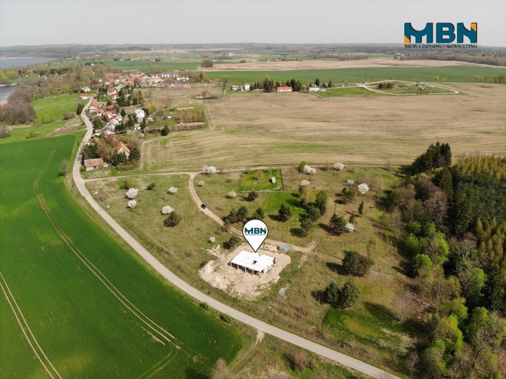 Polecam działkę 840 m² z budową w Kruklankach nad jeziorem Kruklanki, Brożówka  840m2 Foto 1