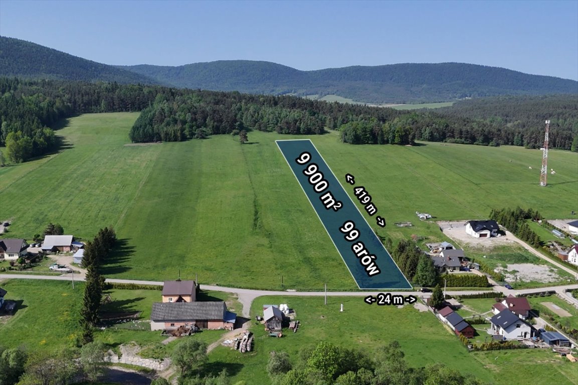 Zapraszam do zakupu działki 9900 m² z widokiem na góry Smerekowiec  9 900m2 Foto 1